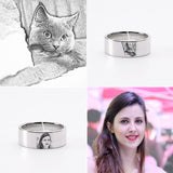 S925 Jewelry Custom Made Ring with Any Photo