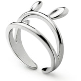 Hollow Luck Rabbit Bunny Open Tail Ring