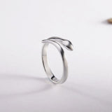 Snake Tail Ring Adjustable Finger Opening Wrap Serpent 6.5-9