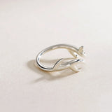 Deer Reindeer Antler Ring Adjustable