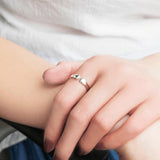 Kitty Cat Paws Ears Open Tail Knuckle Ring