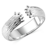 Love Hug Open Rings with Bear Claws Paws