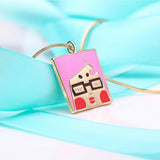 Square 925 Silver Necklace Fashion Pendant