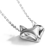 Fox Pendant Necklace High Polished