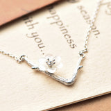 Sakura Blossoms Necklace Pendant 925 Sterling Silver
