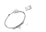 Snow Sakura Open Bangle Bracelet Fine