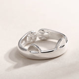 Kitty Cat Paws Ears Open Tail Knuckle Ring