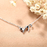 Animal Cute Lucky Cat Pendant Necklace Clavicle Chain Kitty