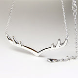 Antler Deer Reindeer Necklace Jewelry Pendant