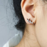Antlers Deer Reindeer Earrings Pierced Stud